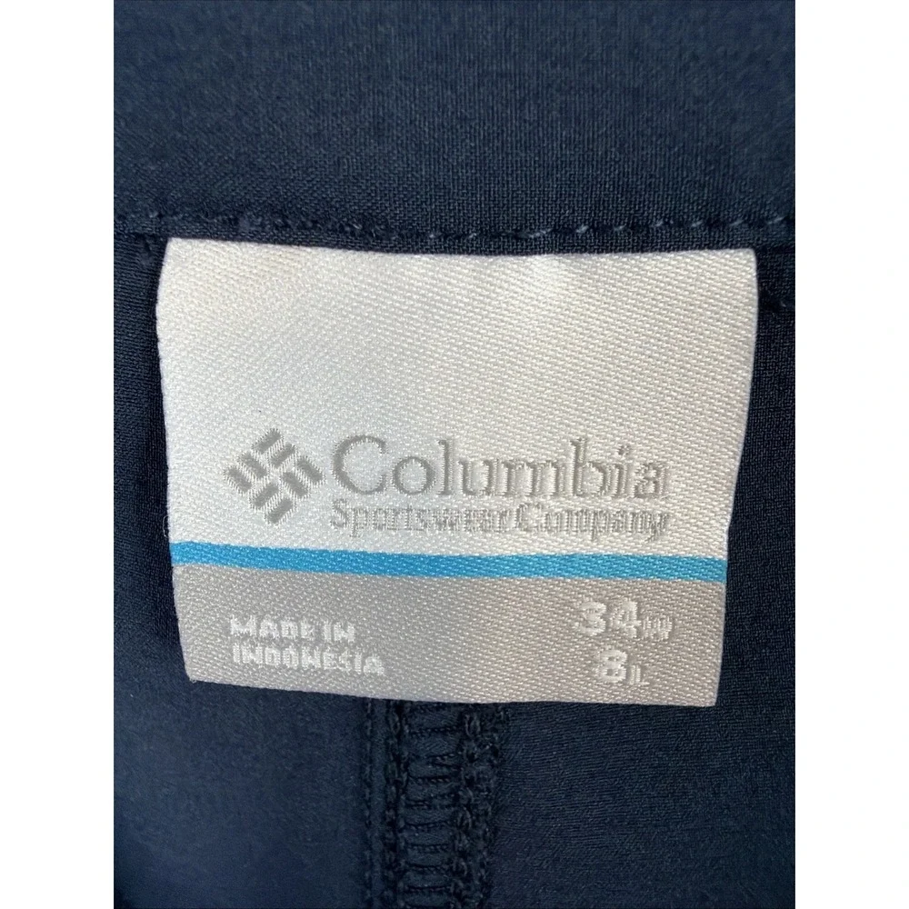 Columbia PFG Shorts Mens 34 Blue Omni-Shade Fishing Performance Cargo - Picture 5 of 8